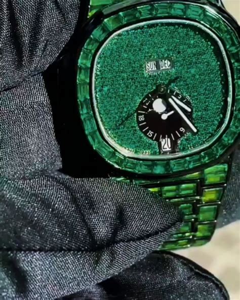 patek philippe green diamond watch